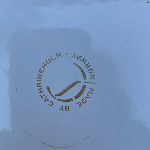 Cathrineholm VTG yellow white lotus omelet skillet frying pan 9” Norway  MCM 60s - Picture 7 of 13